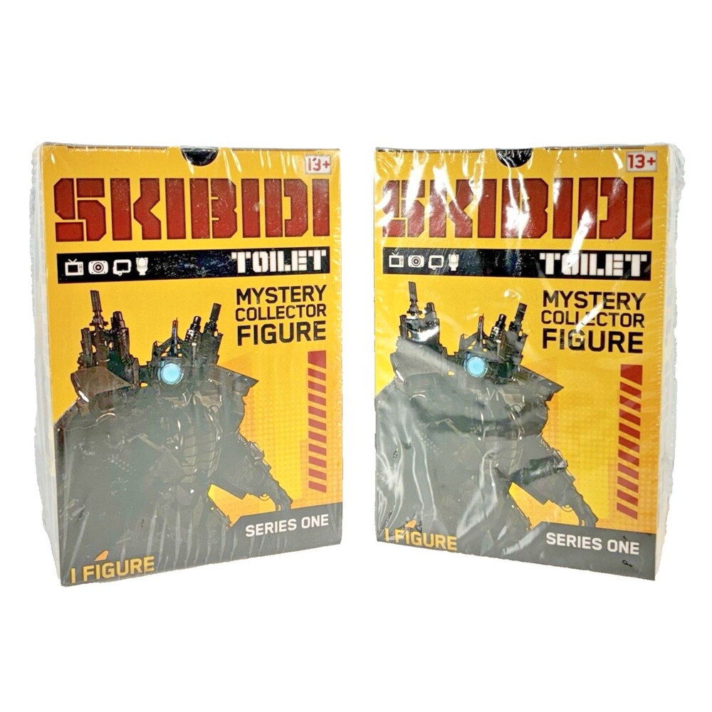 Skibidi Toilet Mystery Surprise Toilet Action Figure Series 1 Lot of 2 New